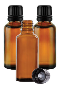 DIY Empty Dropper Bottles (Amber Glass) - 3 x 30ml