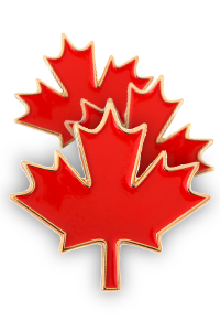 Maple Leaf Canadian Lapel Pin Trio - 3 Pins