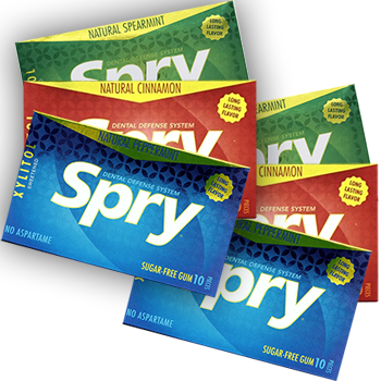 Spry Mixed Flavours Gum - 6 x 10 Pieces