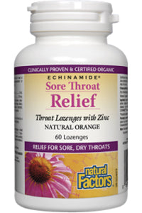 Echinamide Sore Throat Relief With Zinc (Orange) - 60 + 60 Lozenges (2 For Deal)