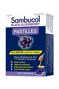 Sambucol Black Elderberry Pastilles - 20 Chews