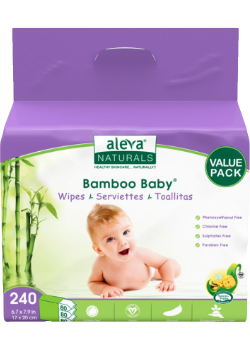 Bamboo Baby Wipes - 3 x 80 Wipes
