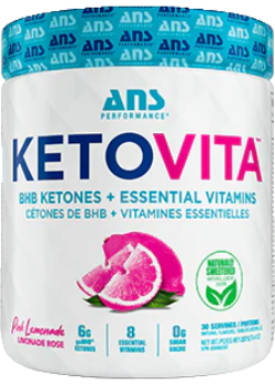 KetoVita BHB Ketones + Essential Vitamins (Pink Lemonade) - 230g + BONUS
