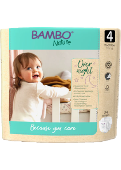 Overnight Baby Diapers (Size 4) - 24 Diapers