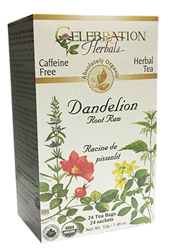 Dandelion Root Raw Tea (Organic) - 24 Tea Bags