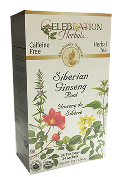 Siberian Ginseng (Organic Eleuthero) Root Tea - 24 Tea Bags