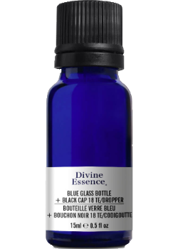 DIY Empty Dropper Bottle (Blue Glass) - 15ml