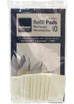 Refill Pads Recharges (Carscenter, Scentball, AromaPod, AromaKey) - 10 Pads