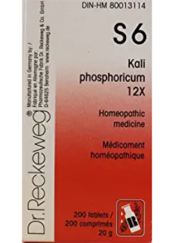 Tissue Salt S6 Kali Phos 12x - 200 Tabs