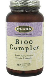 B-100 Complex Extra High Potency - 90 V-Caps - Flora