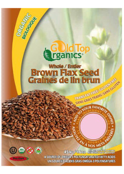 Organic Brown Flax Seed Whole - 454g