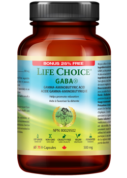 GABA 500mg - 75 V-Caps BONUS Size