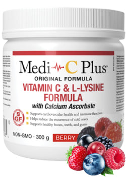 Medi-C Plus With Calcium Ascorbate (Berry) - 300g - Assured Natural