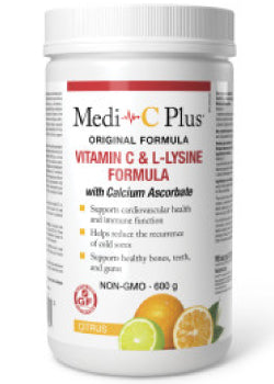 Medi-C Plus With Calcium Ascorbate (Citrus) - 600g + BONUS