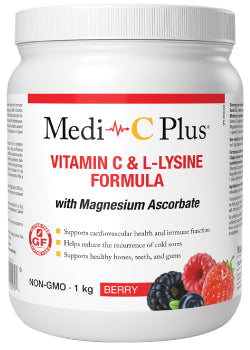 Medi-C Plus With Magnesium Ascorbate (Berry) - 1kg + BONUS