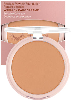 Pressed Powder Foundation (Warm 5-Dark Caramel) - 9g