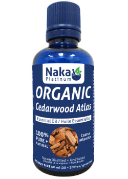 100% Pure Organic Cedarwood Atlas Essential Oil - 50ml + BONUS
