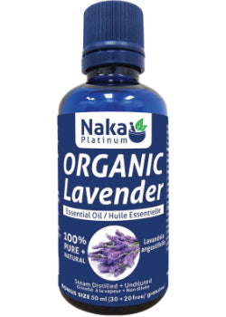 100% Pure Lavender Essential Oil (Organic) - 50ml + BONUS