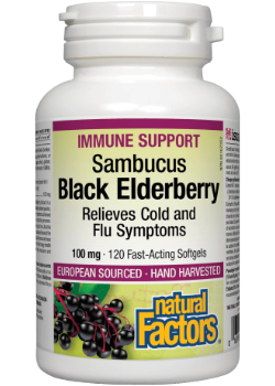 Black Elderberry Extract 100mg - 120 Softgels