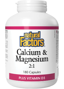 Calcium & Magnesium 2:1 Plus Vitamin D3 - 180 Caps