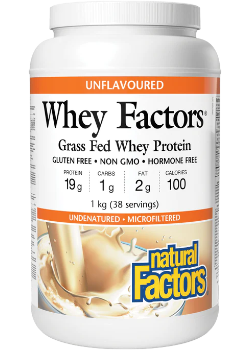Whey Factors Protein (Unflavoured) - 1kg + BONUS