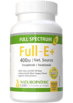 Full Spectrum Vit. E 400iu (+ Tocotrienols, Black Pepper, & MCT) - 120 Softgels