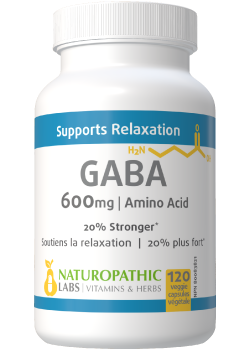 GABA 600mg - 120 V-Caps + BONUS