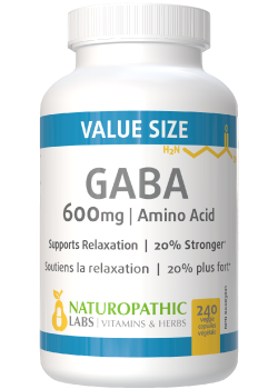 GABA 600mg - 240 + 60 V-Caps FREE