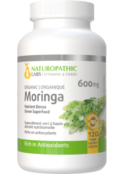 Moringa 600mg (Organic) - 120 V-Caps + BONUS