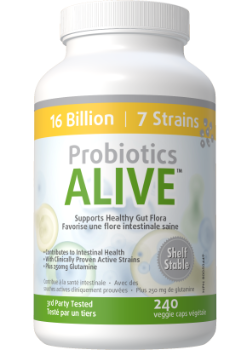 Probiotics Alive 16 Billion (Multi Strain / Shelf Stable) - 240 V-Caps + BONUS