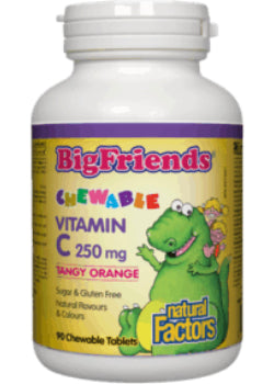 Big Friends Chewable C 250mg (Tangy Orange) - 90 Chew Tabs