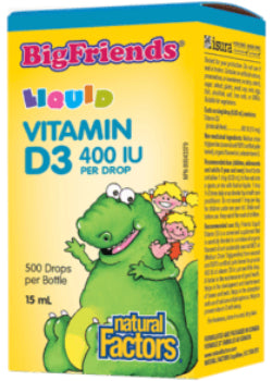 Big Friends Liquid Vitamin D3 400iu - 15ml