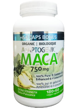 Adaptogenic Maca 750mg (Organic) - 240 V-Caps