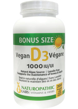 Vitamin D 1,000iu (Vegan) - 240 + 60 Caps FREE