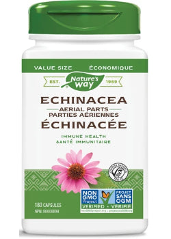 Echinacea Aerial Parts - 180 + 100 Caps FREE