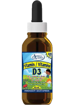Vitamin D3 500iu Concentrated Drops Kids (Cherry) - 30ml