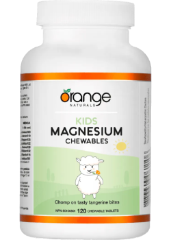 Kids Magnesium Chewables 50mg (Tangerine) - 120 Chew Tabs