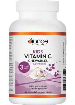 Kids Vitamin C Chewables + Elderberry - 90 Chew Tabs