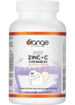 Kids Zinc + C Chewables (Delicious Orange) - 90 Chew Tabs