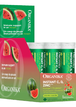 Instant C, D, Zinc Immunity Effervescent (Watermelon) - 8 Tubes x 10 Tabs