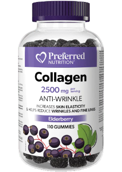 Collagen 2500mg (Elderberry) - 110 Gummies