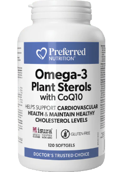 Omega-3 Plant Sterols With CoQ10 - 120 Softgels
