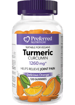 Tumeric Curcumin 1260mg (Orange) - 120 Gummies