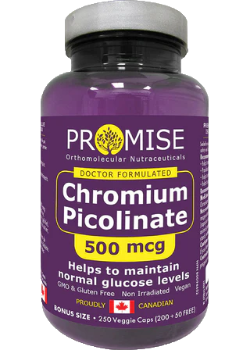 Chromium Picolinate 500mcg - 250 V-Caps