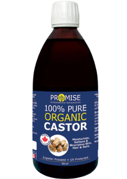 Pure Castor Oil (Organic, Glass Bottle) - 505ml
