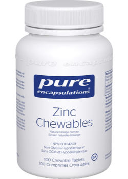 Zinc Chewables (Natural Orange) - 100 Chew Tabs