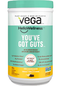 Vega Hello Wellness You've Got Guts (Choco Cinnamon Banana) - 405g - Vega
