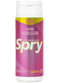 Spry Bubblegum Gum - 27 Pieces - Spry