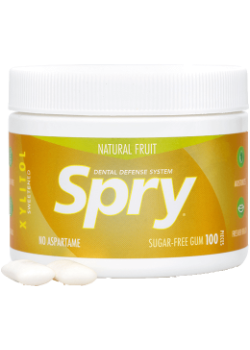 Spry Natural Fruit Gum - 100 Pieces