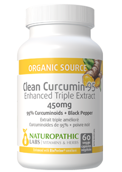 Clean Curcumin-95 (Enhanced Triple Extract) 450mg - 60 V-Caps + BONUS